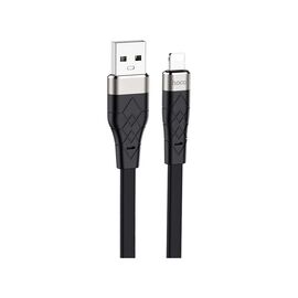 Дата кабель USB 2.0 AM to Lightning 1.0m 2.4A silicone X53 black HOCO (6931474738059)