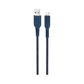 Дата кабель USB 2.0 AM to Lightning 1.0m 2.4A nylon X59 blue HOCO (6931474744883)
