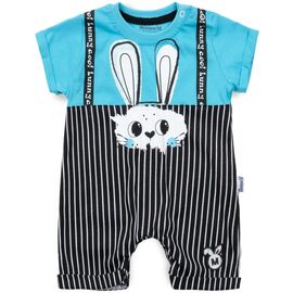 Боди детское Miniworld песочник с зайчиком (14893-68B-blue)