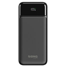 Батарея универсальная Sigma X-power SI30A4QL 30000mAh, PD/20W, QC22.5W, LED, cable 20w, black (4827798787311)