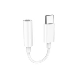 Адаптер USB-C M to 3.5mm F LS35 white HOCO (6931474790767)