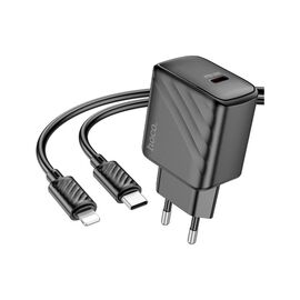 Зарядное устройство HOCO CS22A Value USB-C PD30W + cable USB-C to Lightning Black (6942007609920)