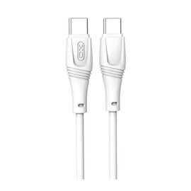 Дата кабель USB-C to USB-C 1.0m 60W High Elastic Zeus XO (NBQ239B_White)