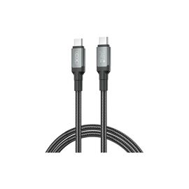 Дата кабель USB-C to USB-C NBQ264A-CC black XO (NB-Q264A-CC.black)