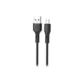 Дата кабель USB 2.0 AM to Micro 5P NB230-AM black XO (NB230-AM.black)