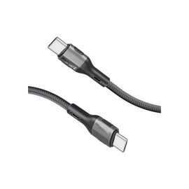 Дата кабель USB-C to USB-C 1.2m 60W PD FletchLink-CC black Promate (fletchlink-cc.black)