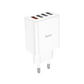 Зарядное устройство HOCO C102A Fuerza 1xUSB QC3.0 + 3-port USB 18W White (6931474777713)