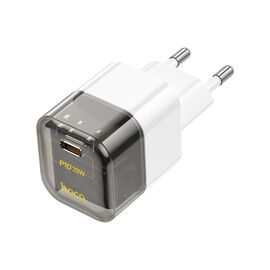 Зарядное устройство HOCO C125A Transparent USB-C PD20W Transparent Black (6931474798336)