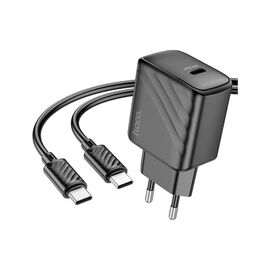 Зарядное устройство HOCO CS22A Value USB-C PD30W + cable USB-C to USB-C Black (6942007609937)