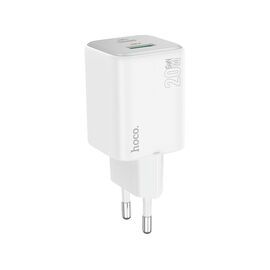 Зарядний пристрій HOCO N41 Almighty 1xUSB-C PD20W + 1xUSB QC3.0 White (6942007617031)