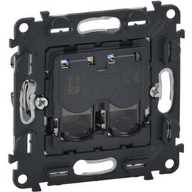 Компьютерная розетка LEGRAND подвійна RJ45 Кат.5е UTP Valena IN'MATIC (753041)