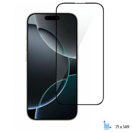 Стекло защитное 2E Apple iPhone 16 Pro(6.3) 2.5D FCFG black (2E-IP-16P-6.3-SMFCFG-BB)