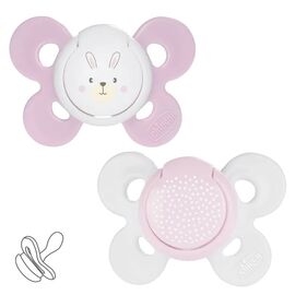 Пустышка Chicco Physio Comfort силіконова від 2 до 6 місяців 2шт. (рожева) (74931.11.00)
