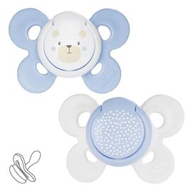 Пустышка Chicco Physio Comfort силіконова від 2 до 6 місяців 2шт. (блакитна) (74931.21.00)
