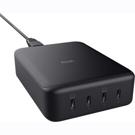 Зарядное устройство Trust Maxo 4xUSB-C PD240W GaN Black (25413_TRUST)