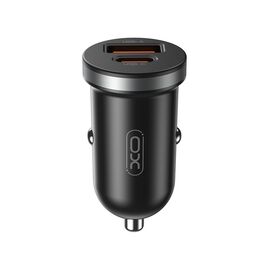 Зарядний пристрій XO CC56 USB-C PD30W + USB-A Black (CC56_Black)