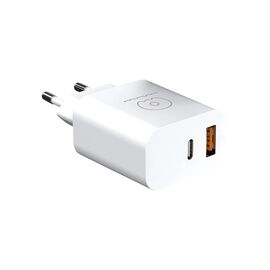 Зарядное устройство WUW C172 1xUSB-C PD20W + 1xUSB QC3.0 18W Black (6972573335381)