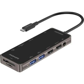Концентратор Promate USB-C 11-in-1 Promate primehub-pro.grey (primehub-pro.grey)