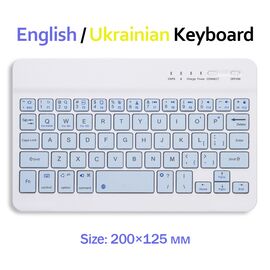 Клавиатура BeCover Bluetooth UA Light Blue (713410)