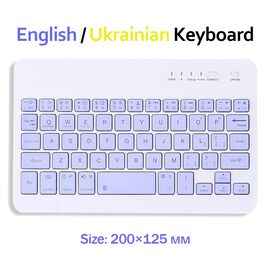 Клавиатура BeCover Bluetooth UA Purple (713409)