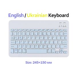 Клавиатура BeCover (245х150 мм) Bluetooth UA Light Blue (713407)