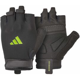 Рукавички для фітнесу Adidas Essential Training Gloves ADGB-15003GN чорний, зелений L (885652025973)