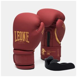 Боксерские перчатки Leone GN059X Bordeaux ED 10 унцій (GN059X_BORDEAUX_10oz)