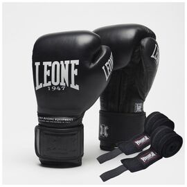 Боксерские перчатки Leone GN111 The Greatest Black 18 унцій (GN111_Black_18oz)