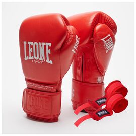 Боксерские перчатки Leone GN111 The Greatest Red 10 унцій (GN111_Red_10oz)