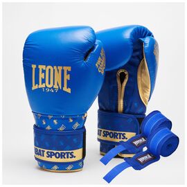 Боксерські рукавички Leone GN220 DNA Blue 16 унцій (GN220_Blue_16oz)