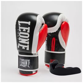 Боксерские перчатки Leone GN333 Logo WACS Black 16 унцій (GN333_Black_16oz)