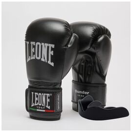 Боксерські рукавички Leone GN383 Thunder Black 8 унцій (GN383_Black_8oz)