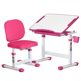 Парта зі стільцем Evo-kids Evo-06 Plus Pink (Evo-06 Plus PN)