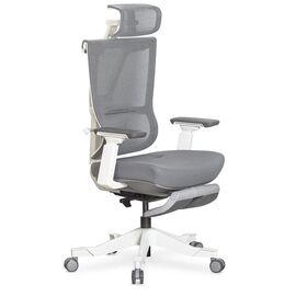 Офісне крісло Mealux S6 Air Fabric Grey White (HF-S6 F/ GW)