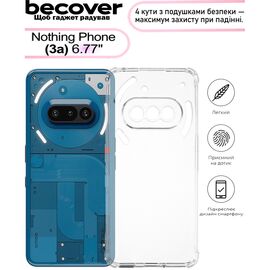 Чехол для мобильного телефона BeCover Anti-Shock Nothing Phone (3a) Clear (713583)