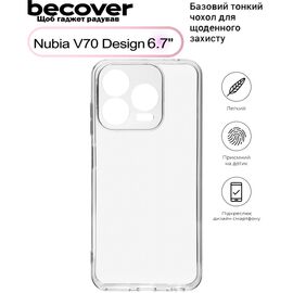 Чехол для мобильного телефона BeCover Nubia V70 Design Transparancy (713563)