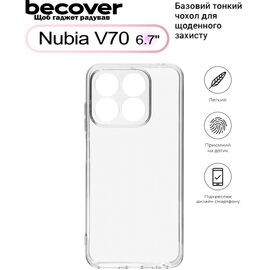 Чехол для мобильного телефона BeCover Nubia V70 Transparancy (713561)