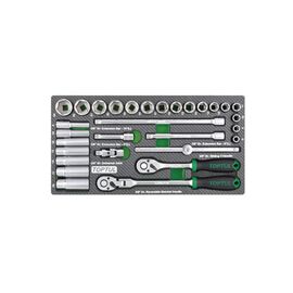 Набор инструментов Toptul в ложементе 3/8" 30шт. (GEA3005)