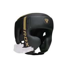 Боксерский шлем RDX F6 Kara Matte Golden S (HGR-F6MGL-S)