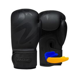 Боксерські рукавички RDX F15 Noir Matte Black 14 унцій (BGR-F15MB-14oz)