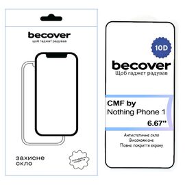 Стекло защитное BeCover CMF by Nothing Phone 1 10D Black (713571)