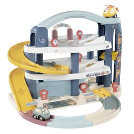 Игровой набор Smoby Little Большой гараж 3 этажа, с машинкой и вертолетом (7600140203)