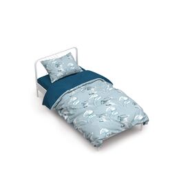 Постільна білизна Home Line Гінго білоба сіро-блакитний, бязь, полуторний (161418)