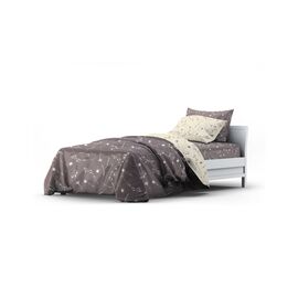 Постельное белье Home Line Васильки темно-лиловый, бязь, полуторный (184227)