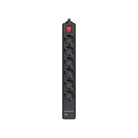 Мережевий фільтр живлення REAL-EL RS-PROTECT 605 3m, black (EL122300041)