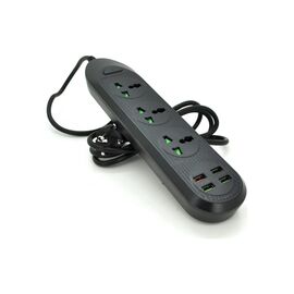 Сетевой фильтр питания Voltronic TВ-Т16, 4роз, 3*USB Black (ТВ-Т16-Black)