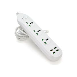 Сетевой фильтр питания Voltronic TВ-Т16, 4роз, 3*USB White (ТВ-Т16-White)