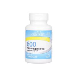 Мінерали 21st Century Кальцій 600, 600 мг, Calcium Supplement 600, 75 таблеток (CEN-27532)