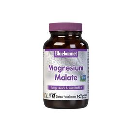 Минералы Bluebonnet Nutrition Магний малат, Magnesium Malate, 90 вегетарианских капсул (BLB0752)