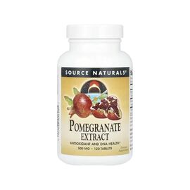 Трави Source Naturals Екстракт гранату, 500 мг, Pomegranate Extract, 120 таблеток (SNS-01628)